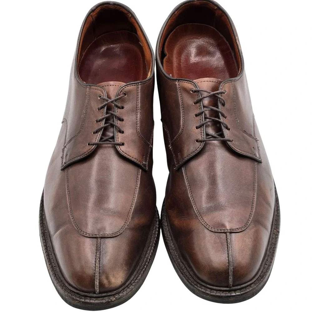 Allen Edmonds Shoes Mens Size 15 Brown Derby Ashton Leather Dress Made In USA